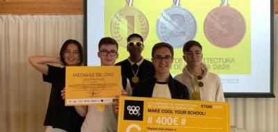 El equipo del IES Valle de Leiva, medalla de oro de la Olimpiada de Arquitectura